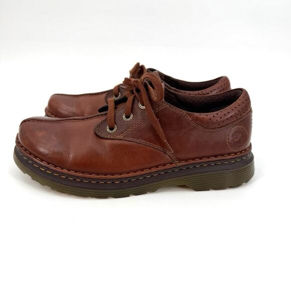 Dr. Martens Men's Nevin Lace Up Brown Leather Oxford Shoe Men’s U.S. 10 Gum Sole - Picture 3 of 10